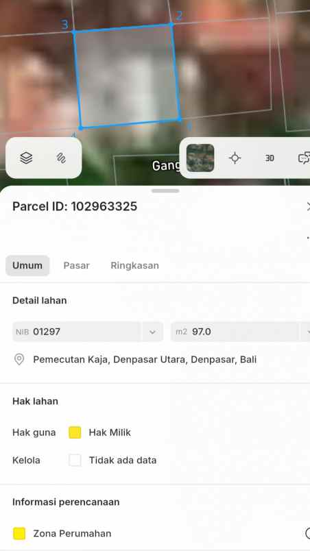 dijual tanah buluh indah