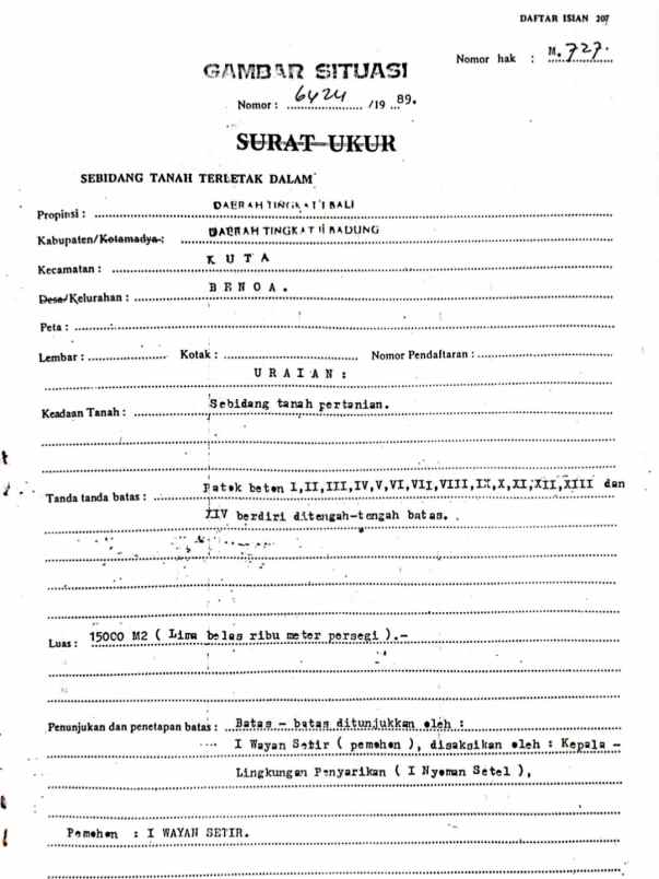 dijual tanah bypass ngurah rai