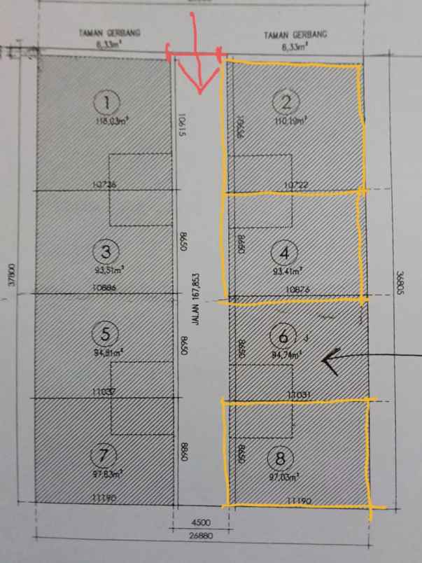 dijual tanah jalan ciganitri buah batu