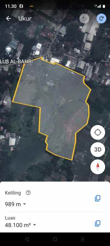 dijual tanah jalan pangkalan 2