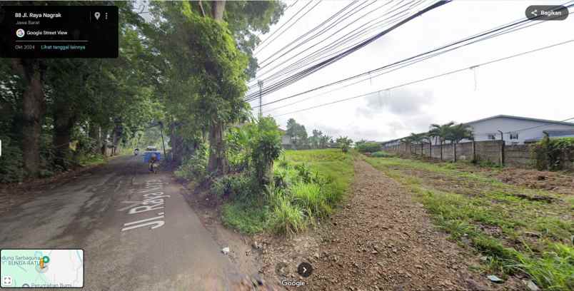 dijual tanah jalan raya nagrak