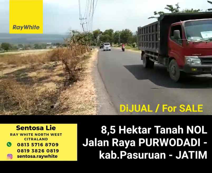 dijual tanah jalan raya purwodadi
