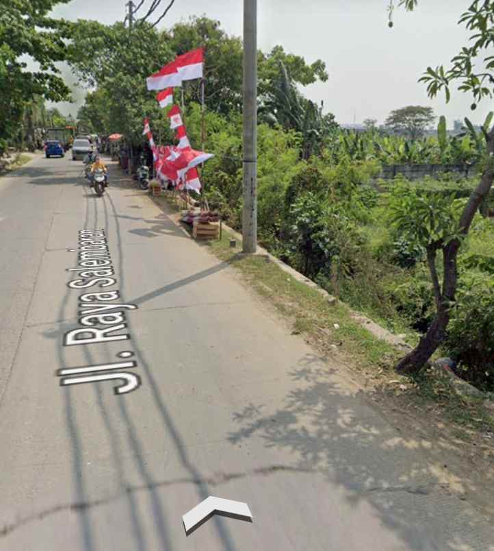 dijual tanah jalan raya salembaran