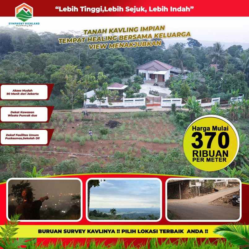 dijual tanah jl karya mekar cariu kab bogor