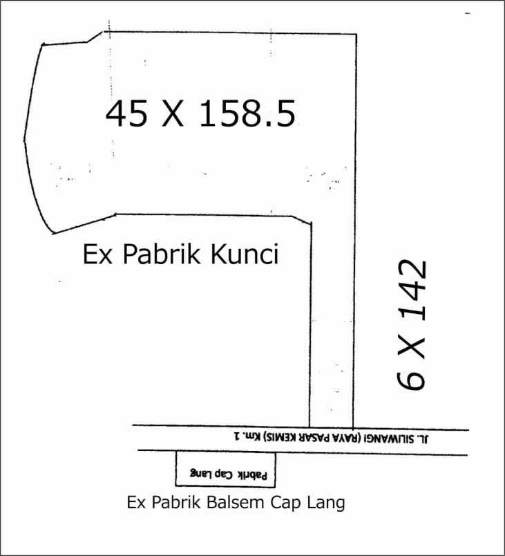 dijual tanah jl prabu siliwangi