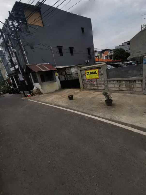 dijual tanah jl rawa selatan johar baru