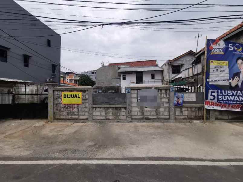 dijual tanah jl rawa selatan johar baru