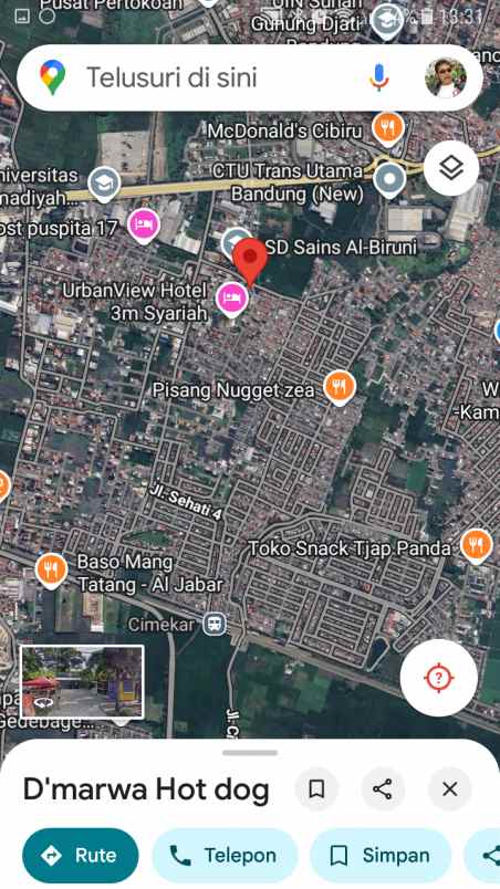 dijual tanah jl raya panyileukan