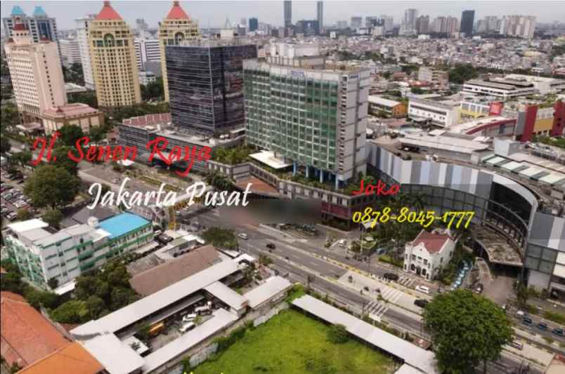 dijual tanah jl senen raya