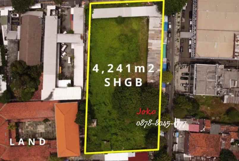 dijual tanah jl senen raya