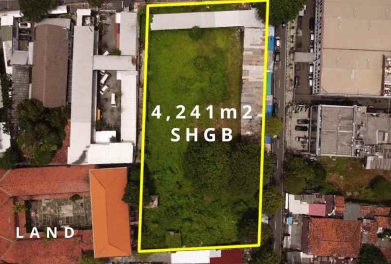 dijual tanah jl senen raya