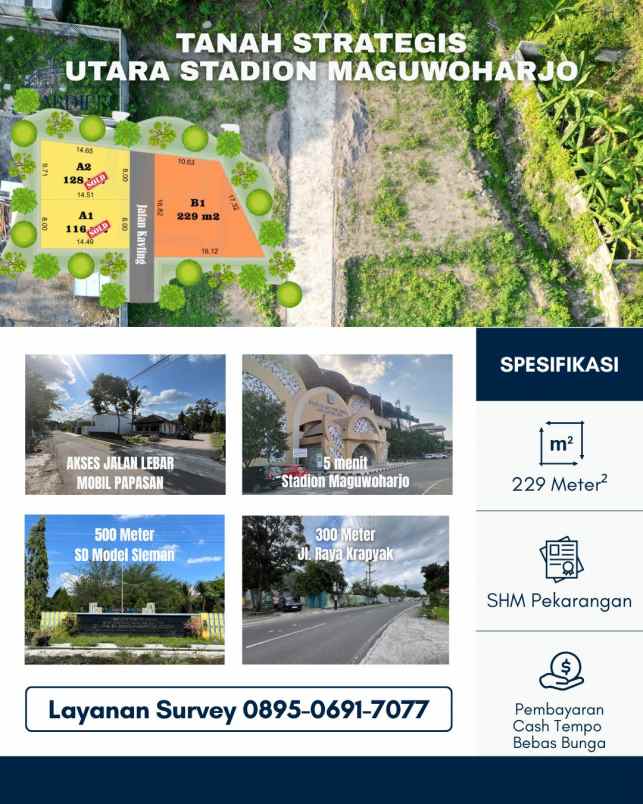 dijual tanah karanganyar utara sd model