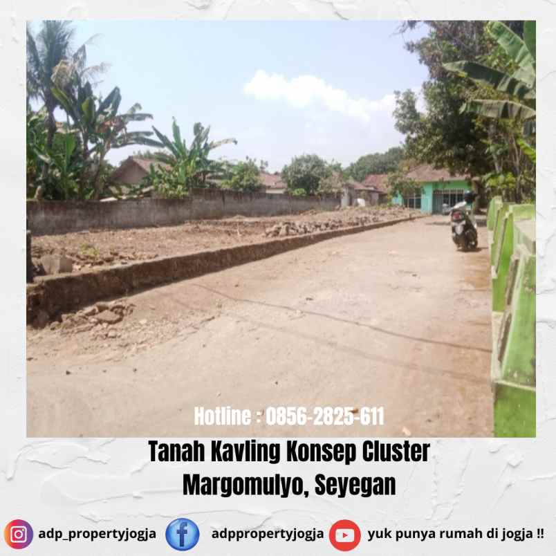 dijual tanah kavling di margomulyo seyegan sleman