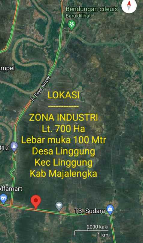 dijual tanah kecamatan ligung kabupaten