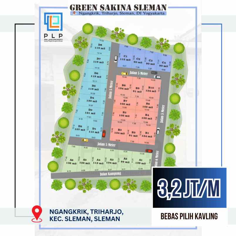 dijual tanah ngangkrik triharjo sleman