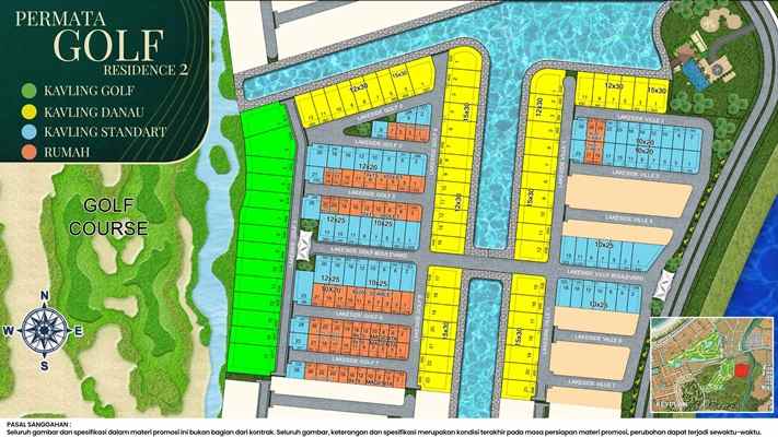 dijual tanah permata golf residence pik2