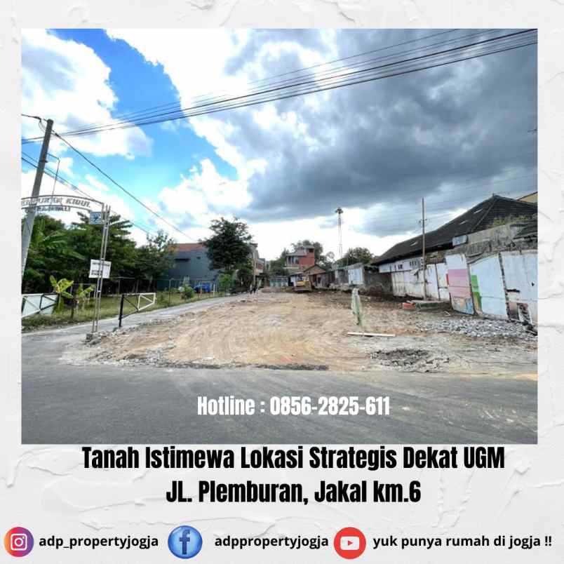 dijual tanah plemburan