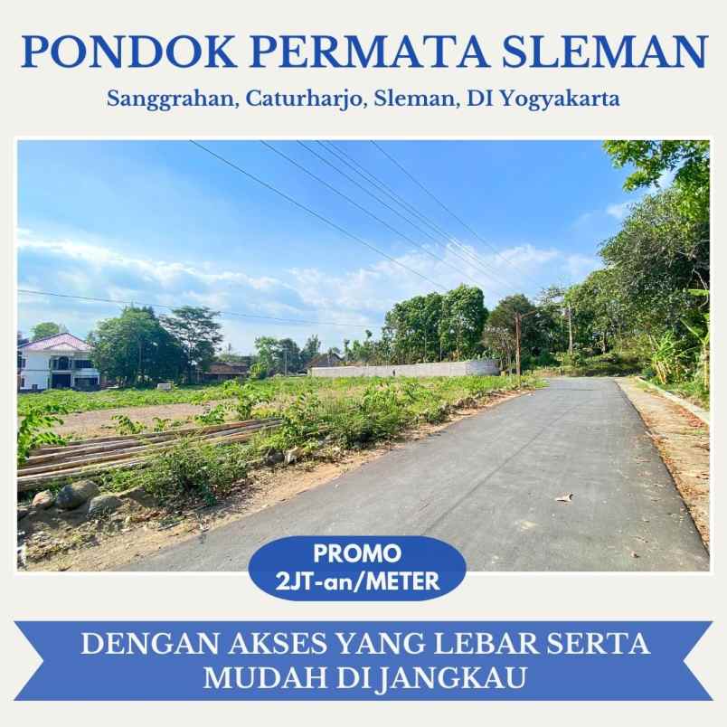 dijual tanah sanggrahan caturharjo