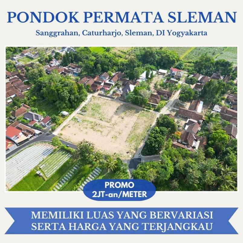 dijual tanah sanggrahan caturharjo