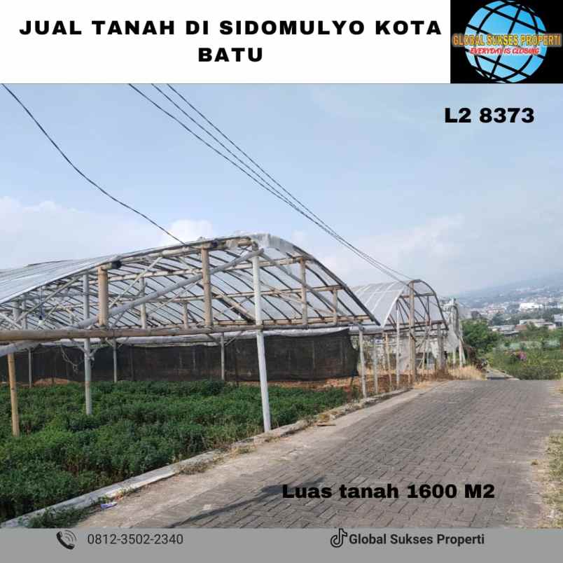 dijual tanah sidomulyo