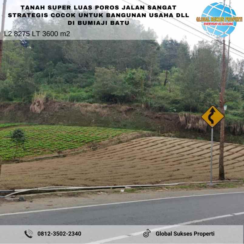 dijual tanah sumber brantas