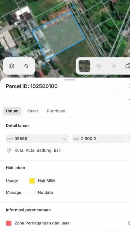 dijual tanah sunsetroad