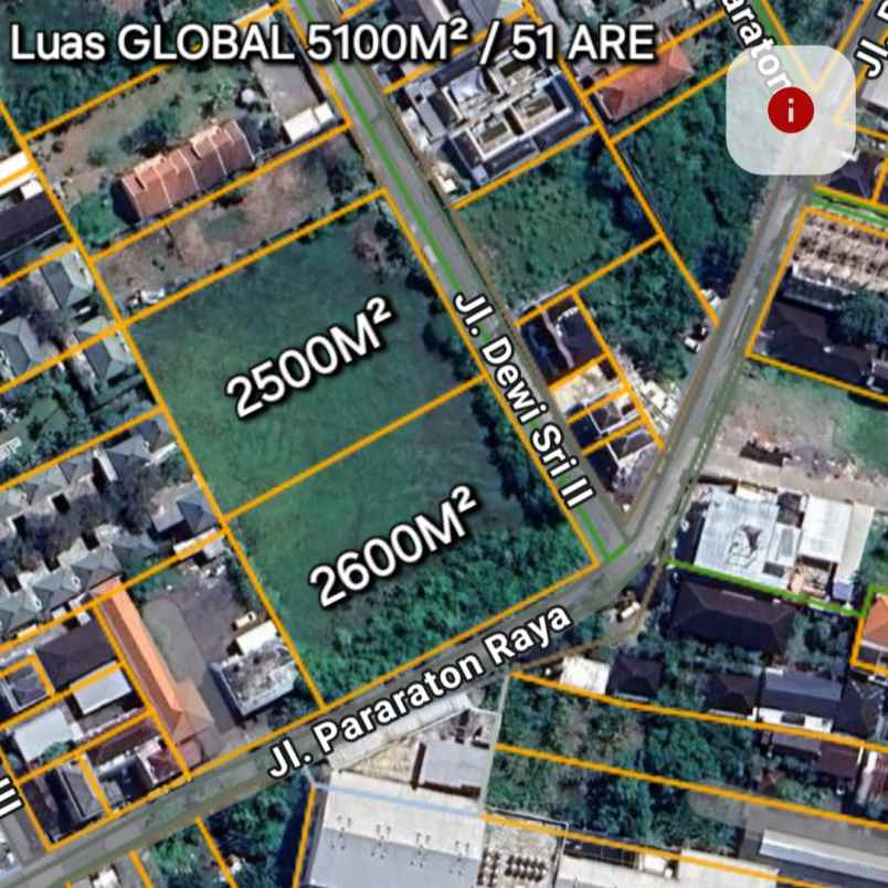 dijual tanah sunsetroad