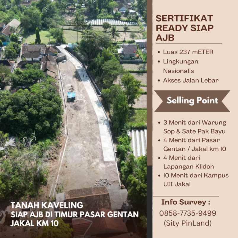 dijual tanah surirejo sukoharjo ngaglik