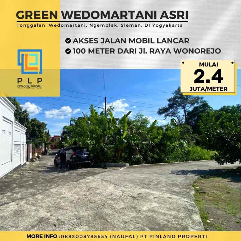 dijual tanah tonggalan wedomartani