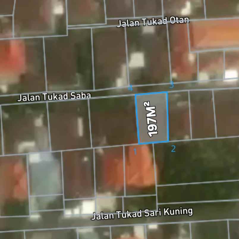 dijual tanah tukad pakerisan