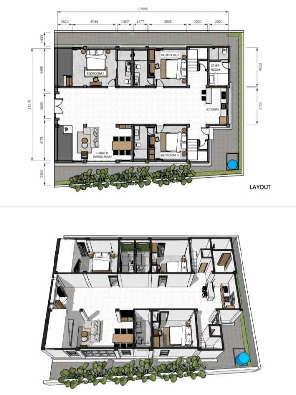 dijual villa bedugul