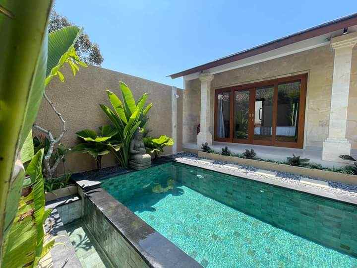 dijual villa jalan raya celuk