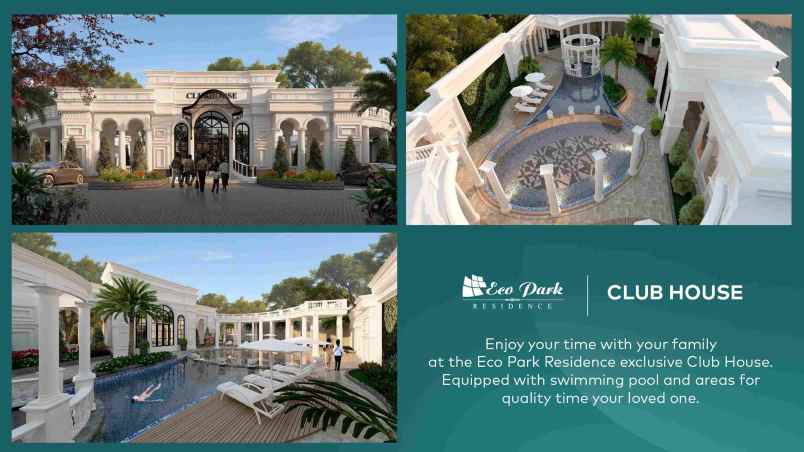 dijual villa komplek eco park residence