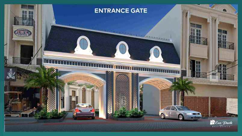 dijual villa komplek eco park residence