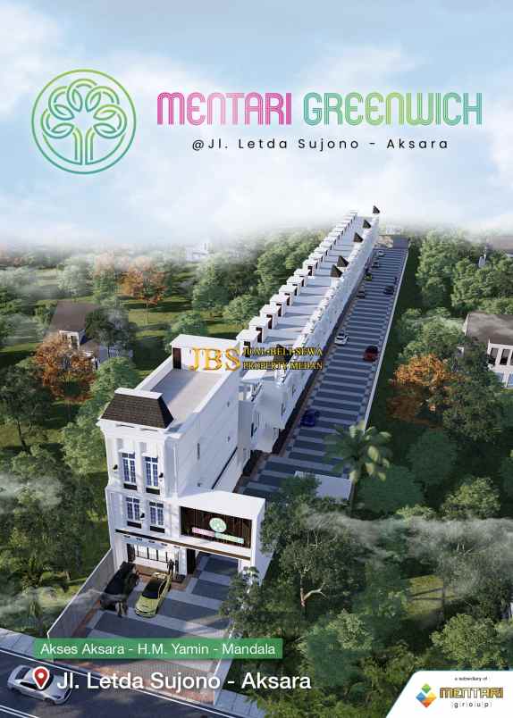 dijual villa komplek mentari greenwich