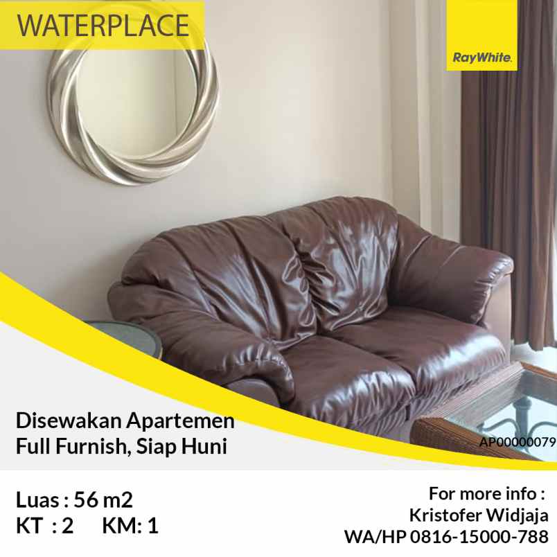 disewakan apartemen waterplace residence tower