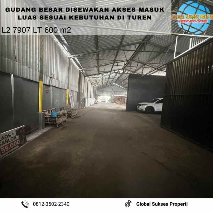 disewakan ruko gudang kantor jl mentaraman