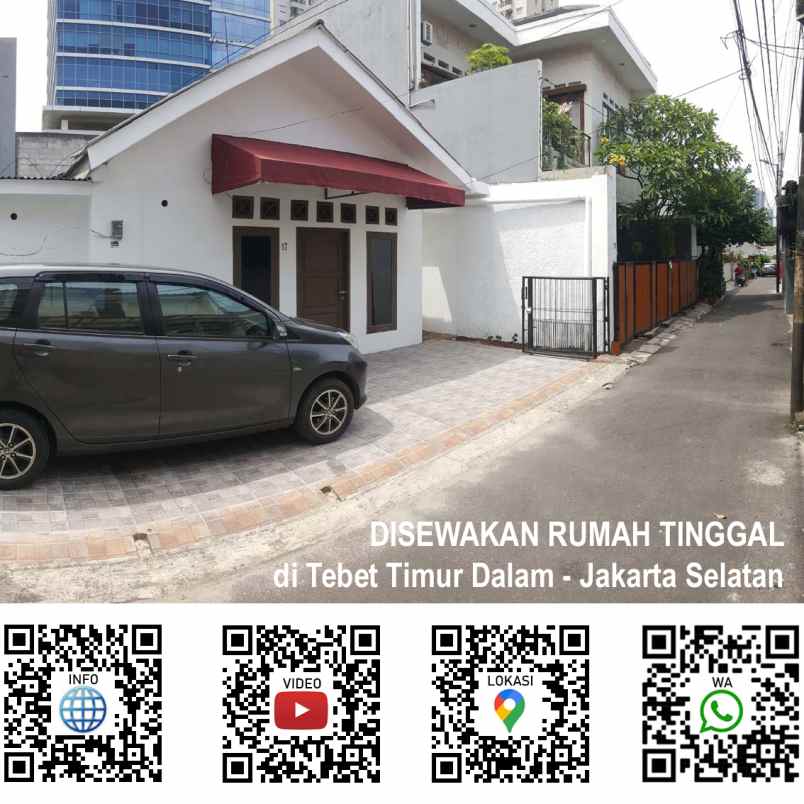 disewakan rumah jl tebet timur dalam ix e