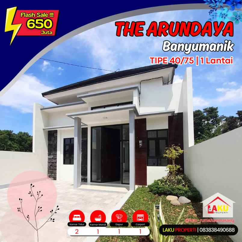 flash sale cluster mewah di banyumanik the arundaya