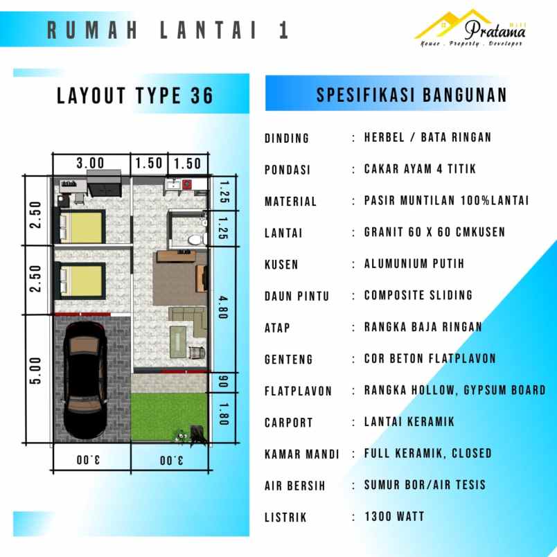 hunian cluster pratama hill klipang semarang