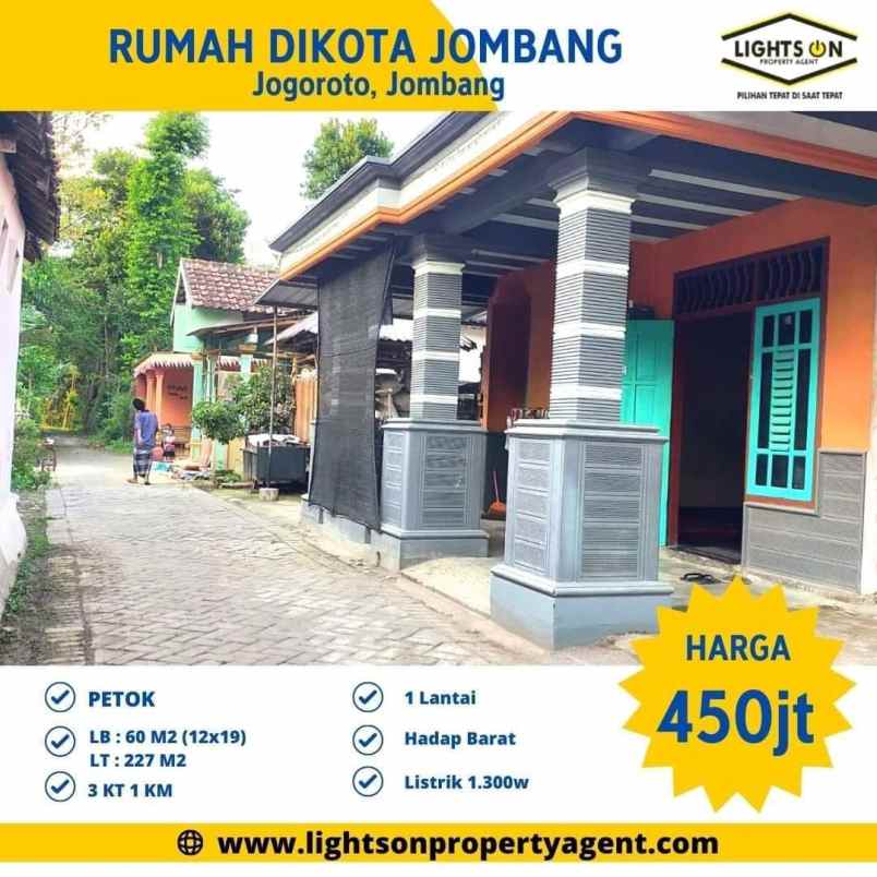 jogoroto jombang rumah murah dijual nego