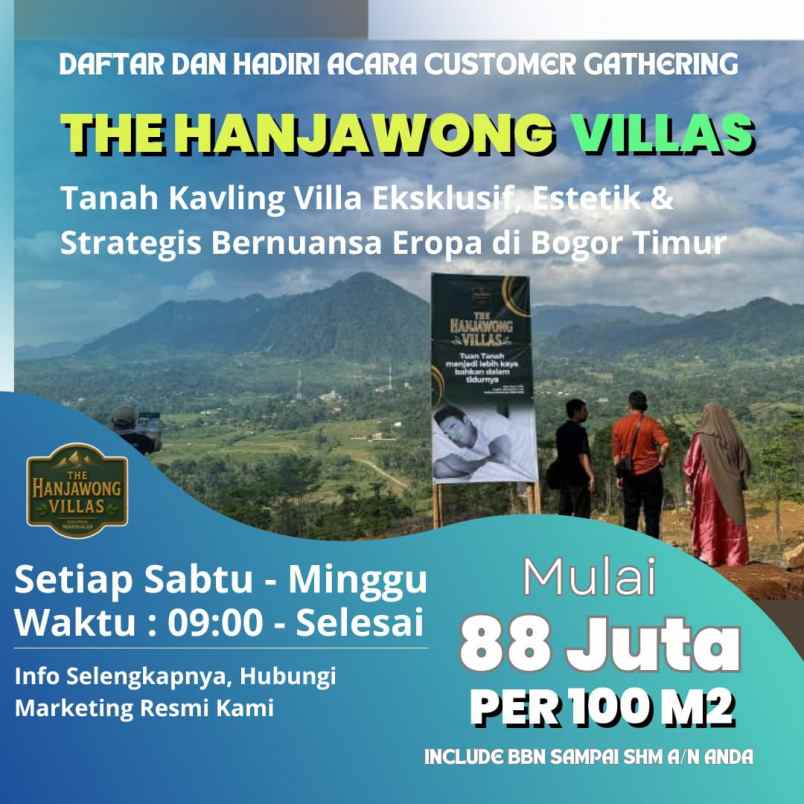 jual tanah kavling di the hanjawong villas