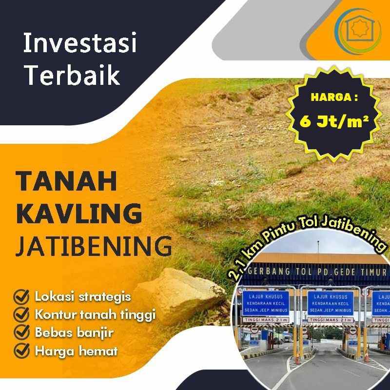 kavling di jatibening hanya 2 1km ke toll jatibening