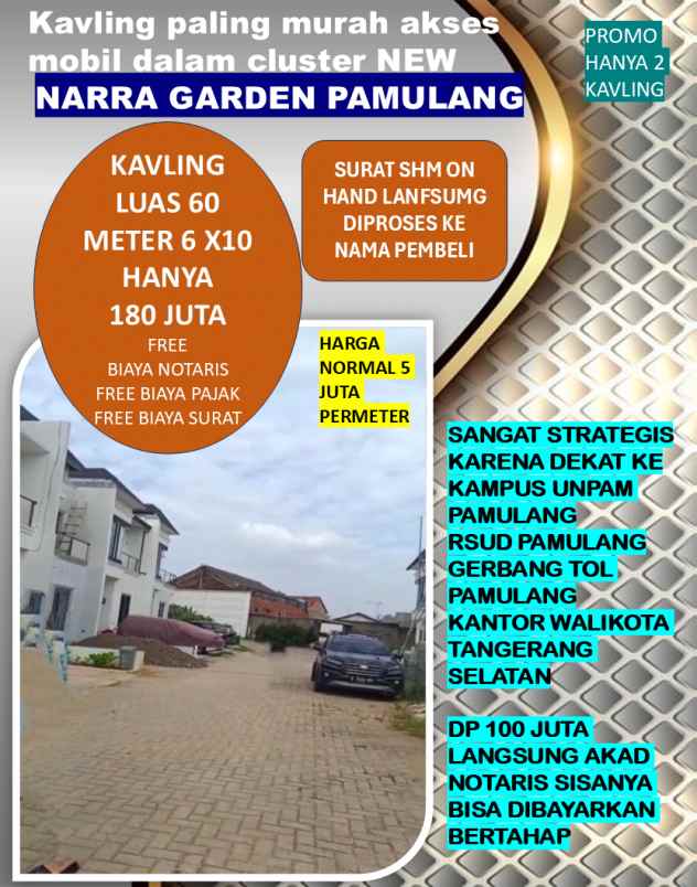 kavling paling murah di pamulang