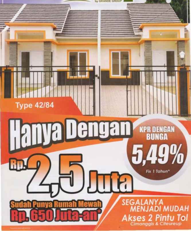 perumahan tapos 650jt jalan raya tapos depok