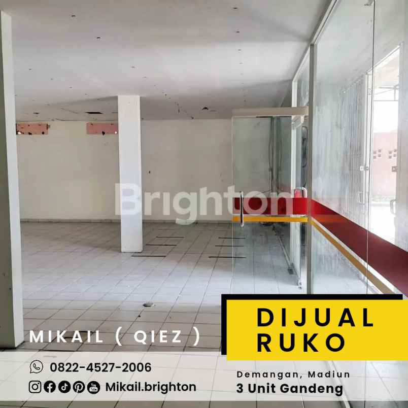 ruko 3 unit gandeng harga spesial demangan madiun