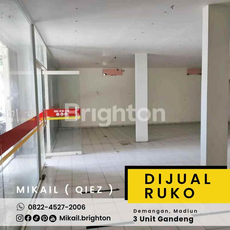 ruko 3 unit gandeng harga spesial demangan madiun