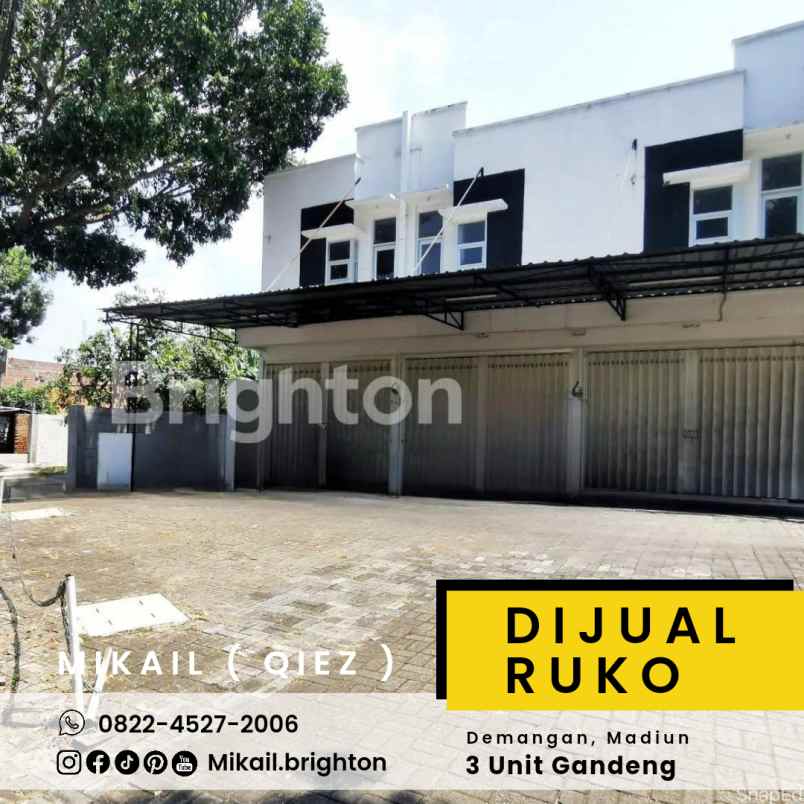 ruko 3 unit gandeng harga spesial demangan madiun