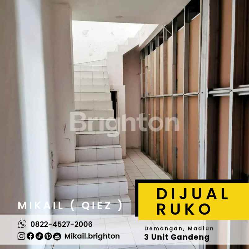 ruko 3 unit gandeng harga spesial demangan madiun