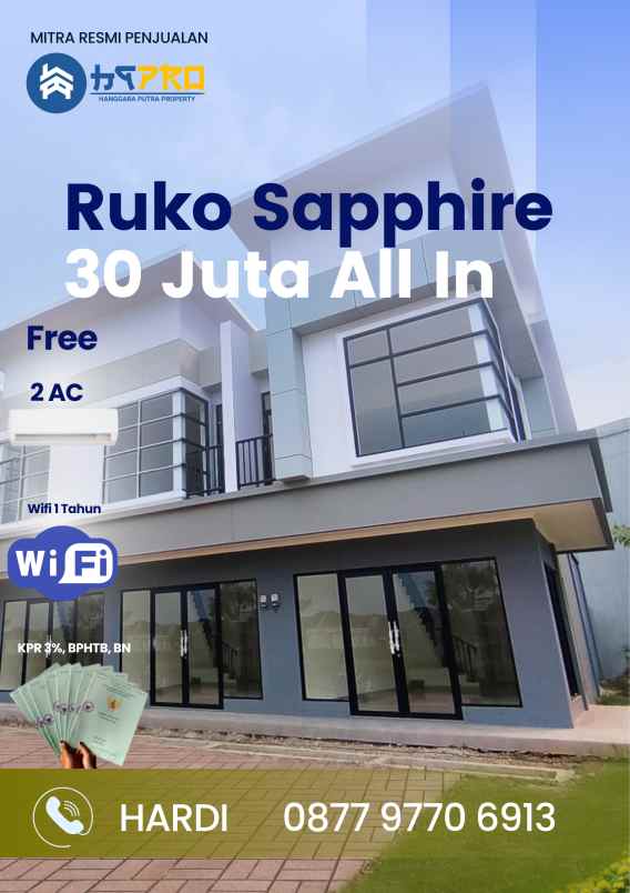 ruko sapphire strategis terlaris di karawang barat